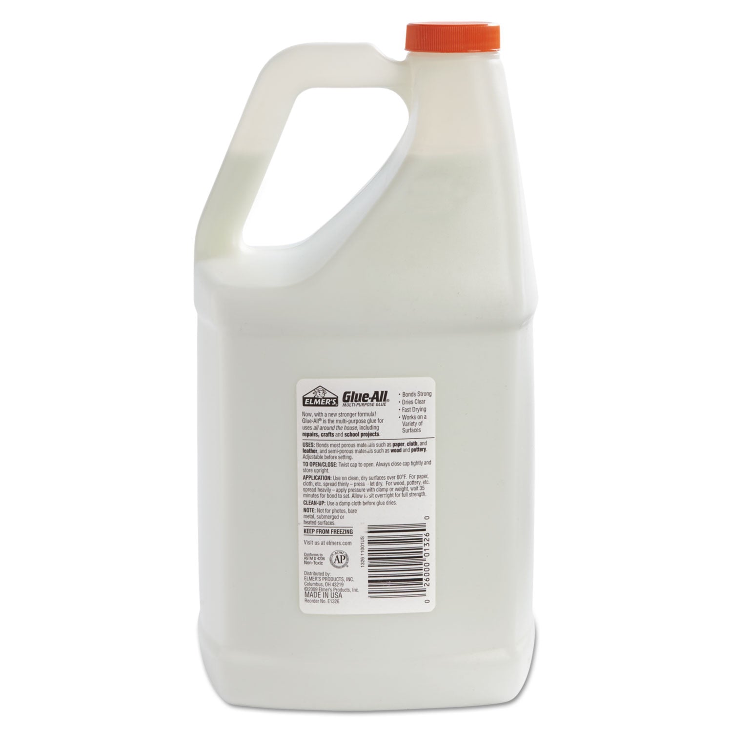 Elmer's Glue-All White Glue, 1 gal, Dries Clear