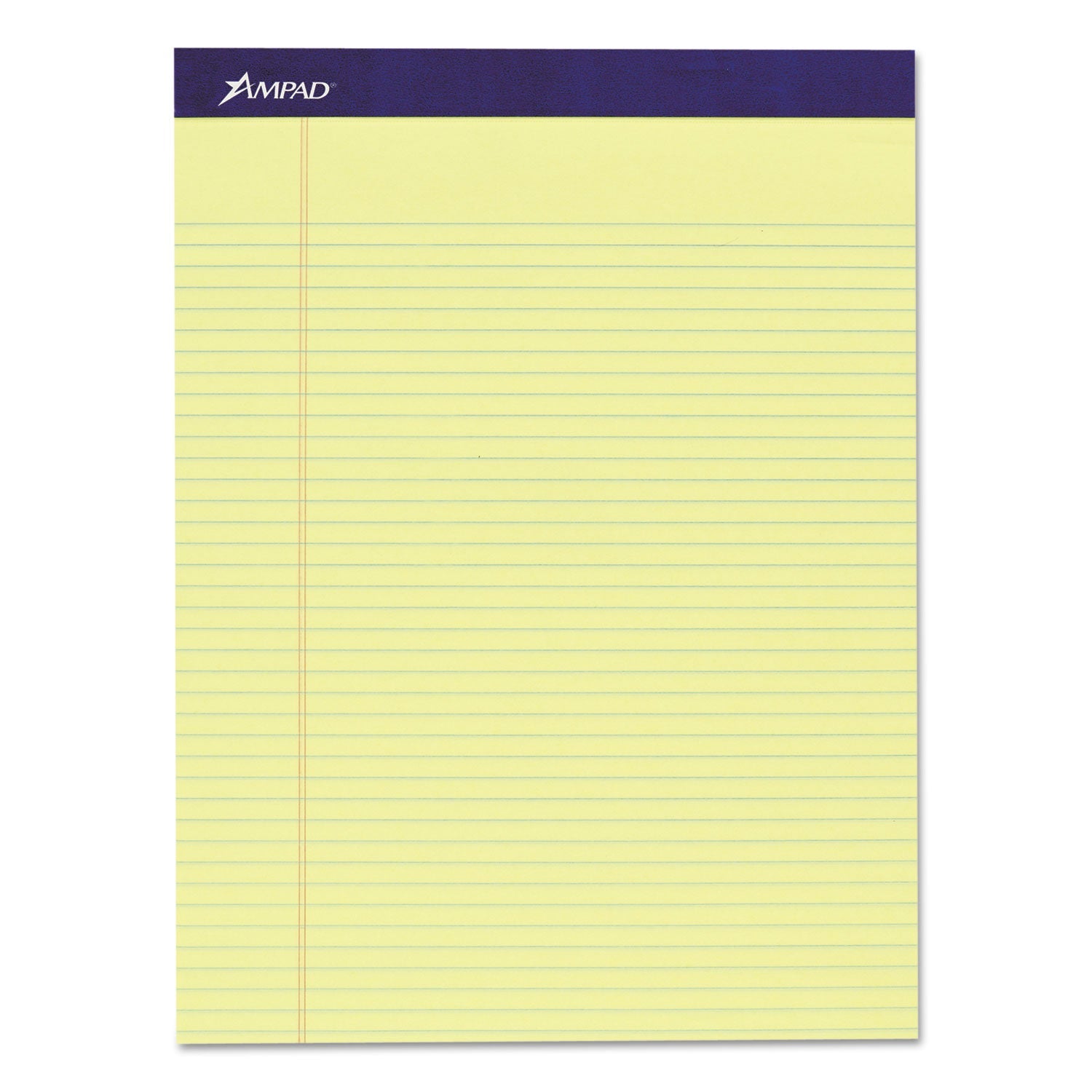 Ampad Legal Ruled Pads, Narrow Rule, 50 Canary-Yellow 8.5 x 11.75 Sheets, 4/Pack