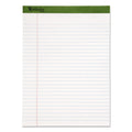 Ampad Earthwise by Ampad Recycled Writing Pad, Wide/Legal Rule, Politex Green Headband, 50 White 8.5 x 11.75 Sheets, Dozen