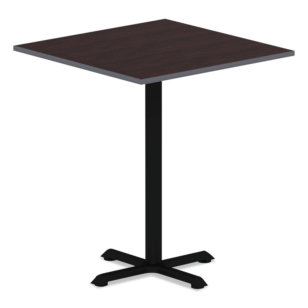 Alera Hospitality Series Single-Column Bases, 27.5" Diameter x 40.38"h, 300 lb Cap, Steel, Black