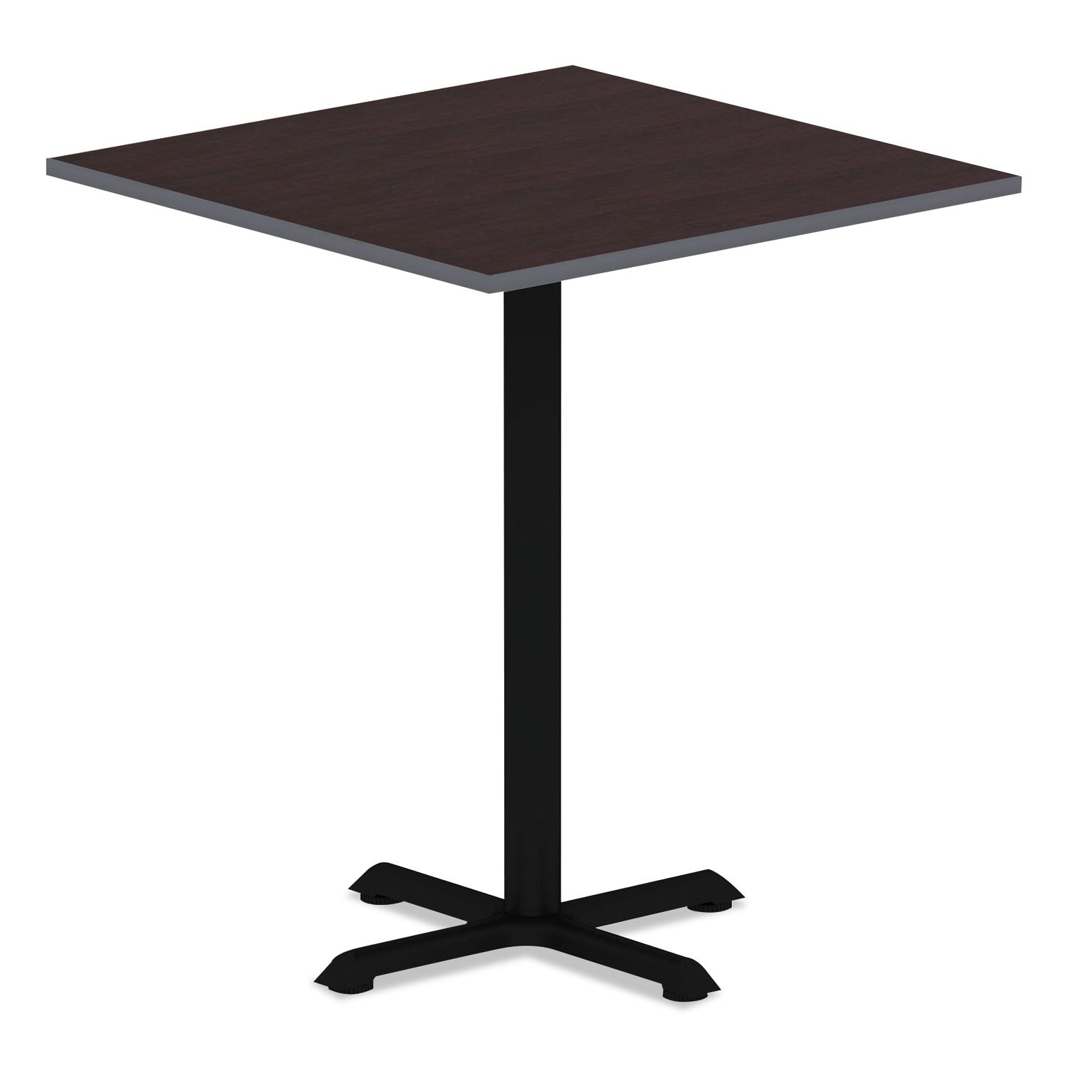 Alera Hospitality Series Single-Column Bases, 27.5" Diameter x 40.38"h, 300 lb Cap, Steel, Black