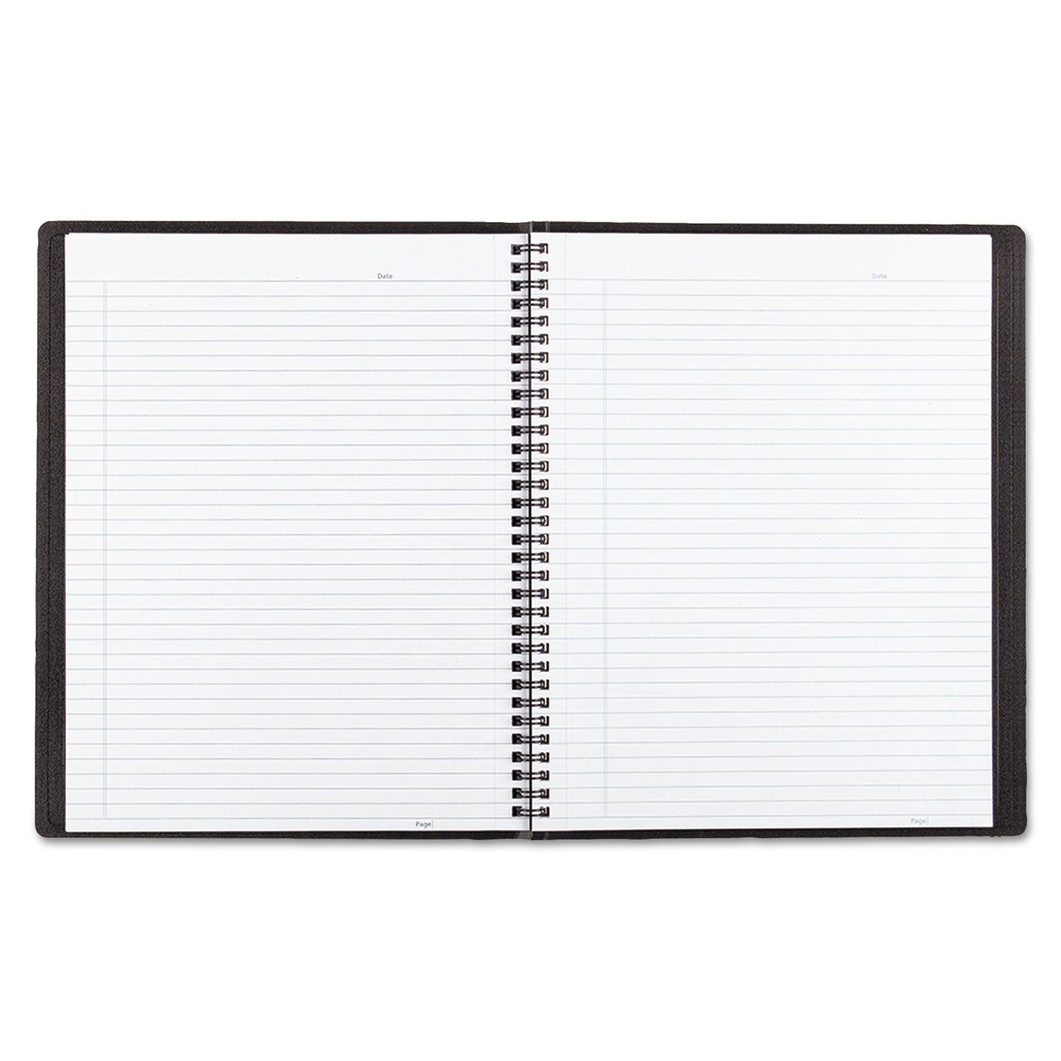 Blueline Duraflex Poly Notebook, 1 Subject, Medium/College Rule, Black Cover, 11 x 8.5, 80 Sheets