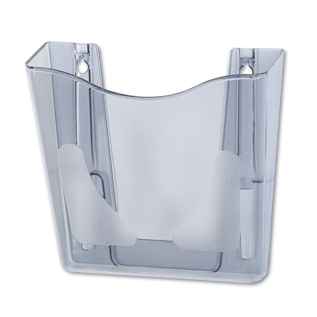 deflecto Euro-Style DocuPocket Portrait Wall File, A4/Letter/Magazines/Portfolio Size, 10.25" x 4" x 10", Smoke
