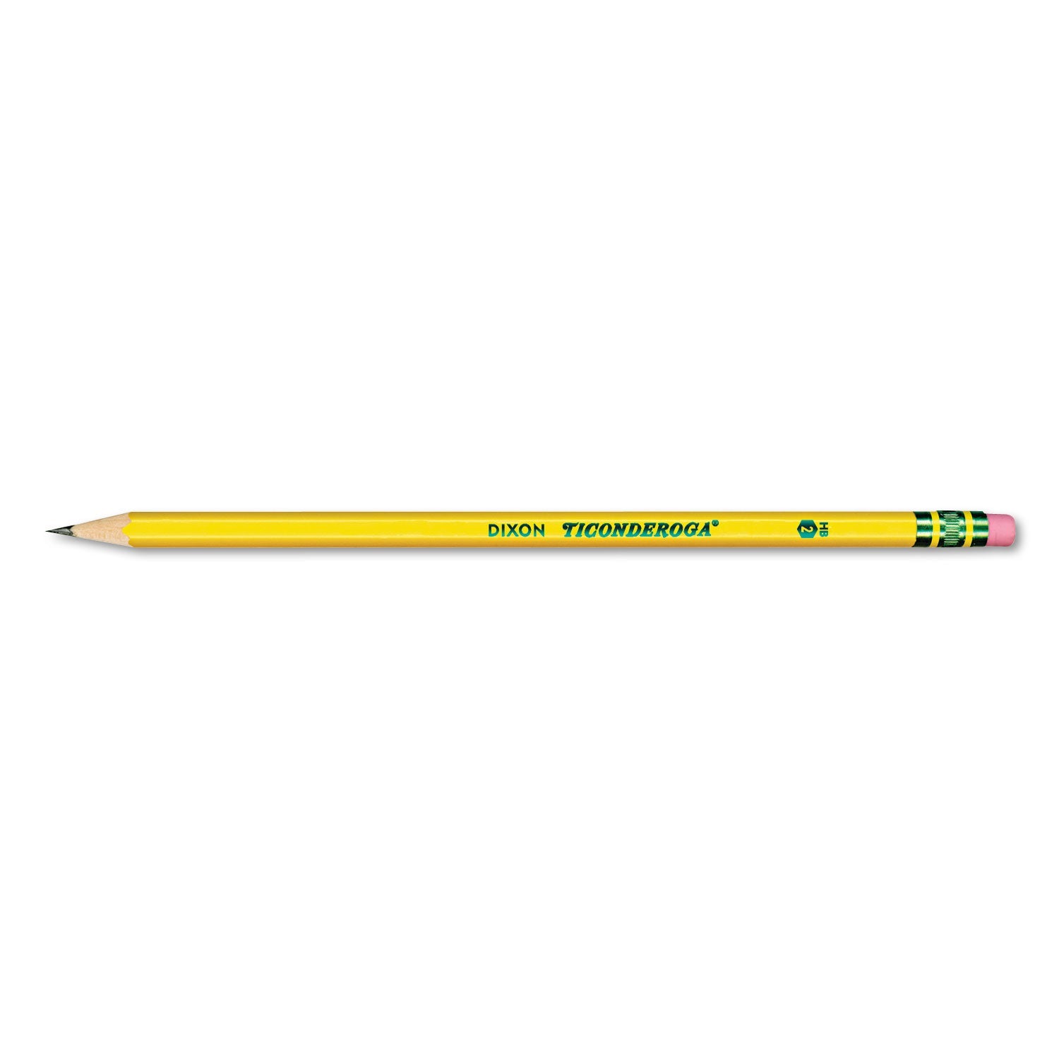 Ticonderoga Pencils, HB (#2), Black Lead, Yellow Barrel, 96/Pack