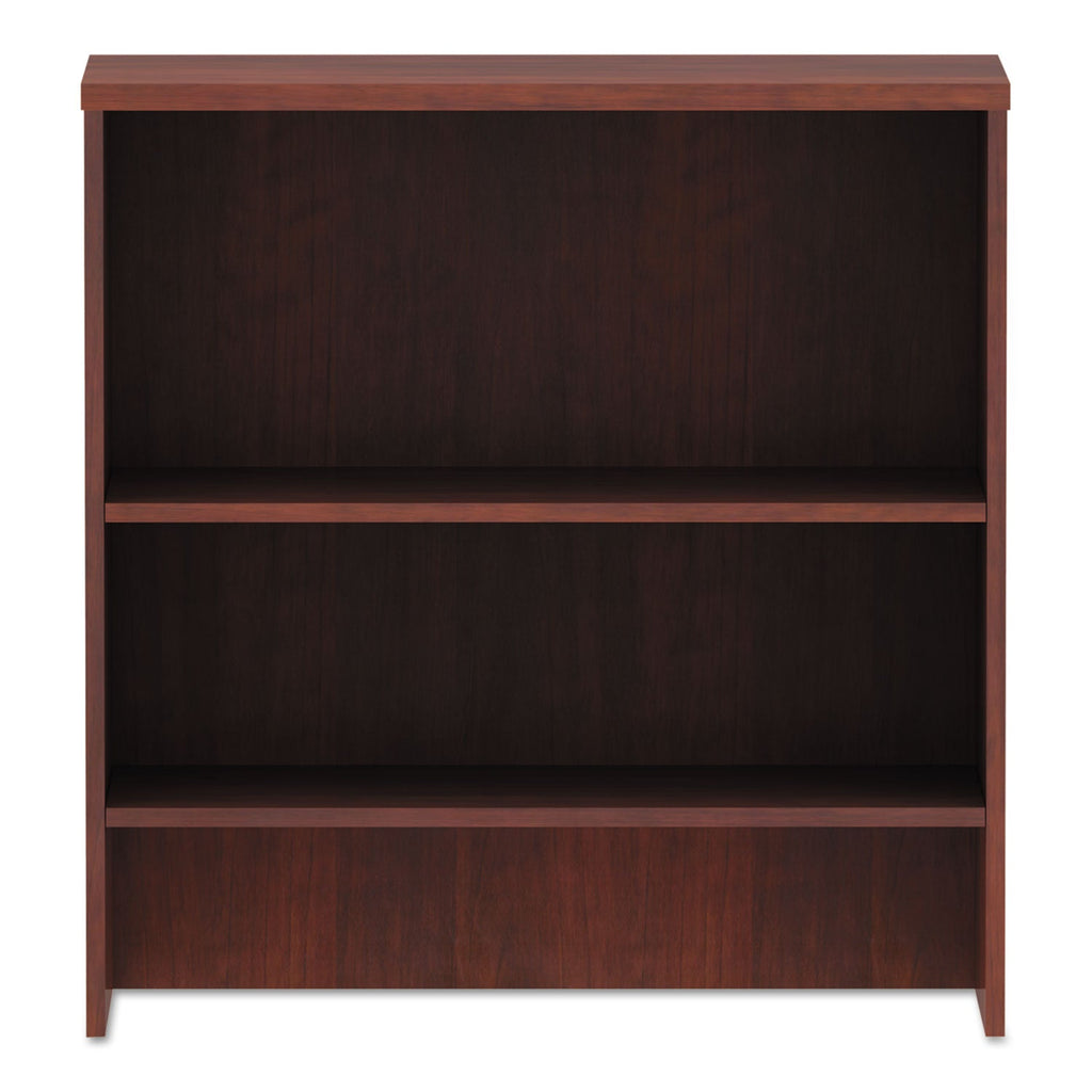 Alera Valencia Series Hutch, 3 Compartments, 34.13w x 15d x 35.38h, Medium Cherry