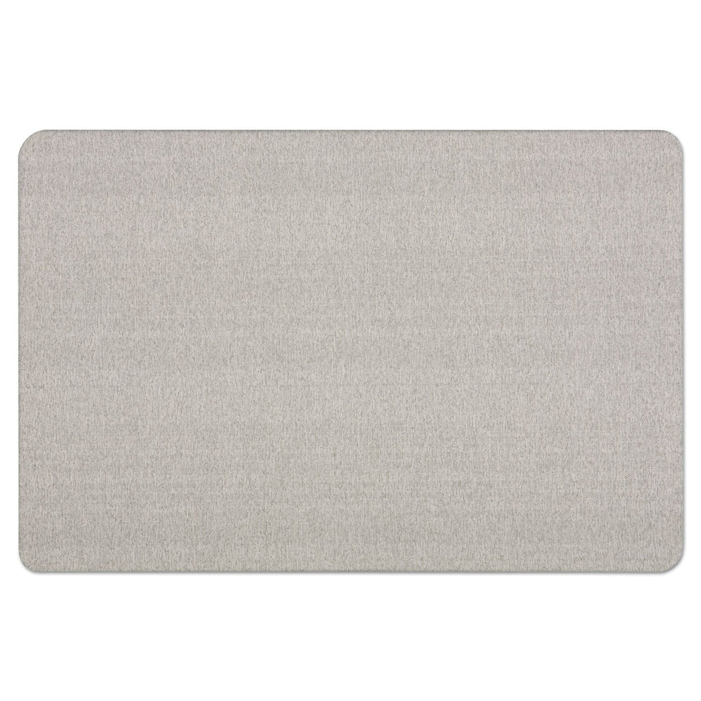 Quartet Oval Office Fabric Bulletin Board, 48 x 36, Gray