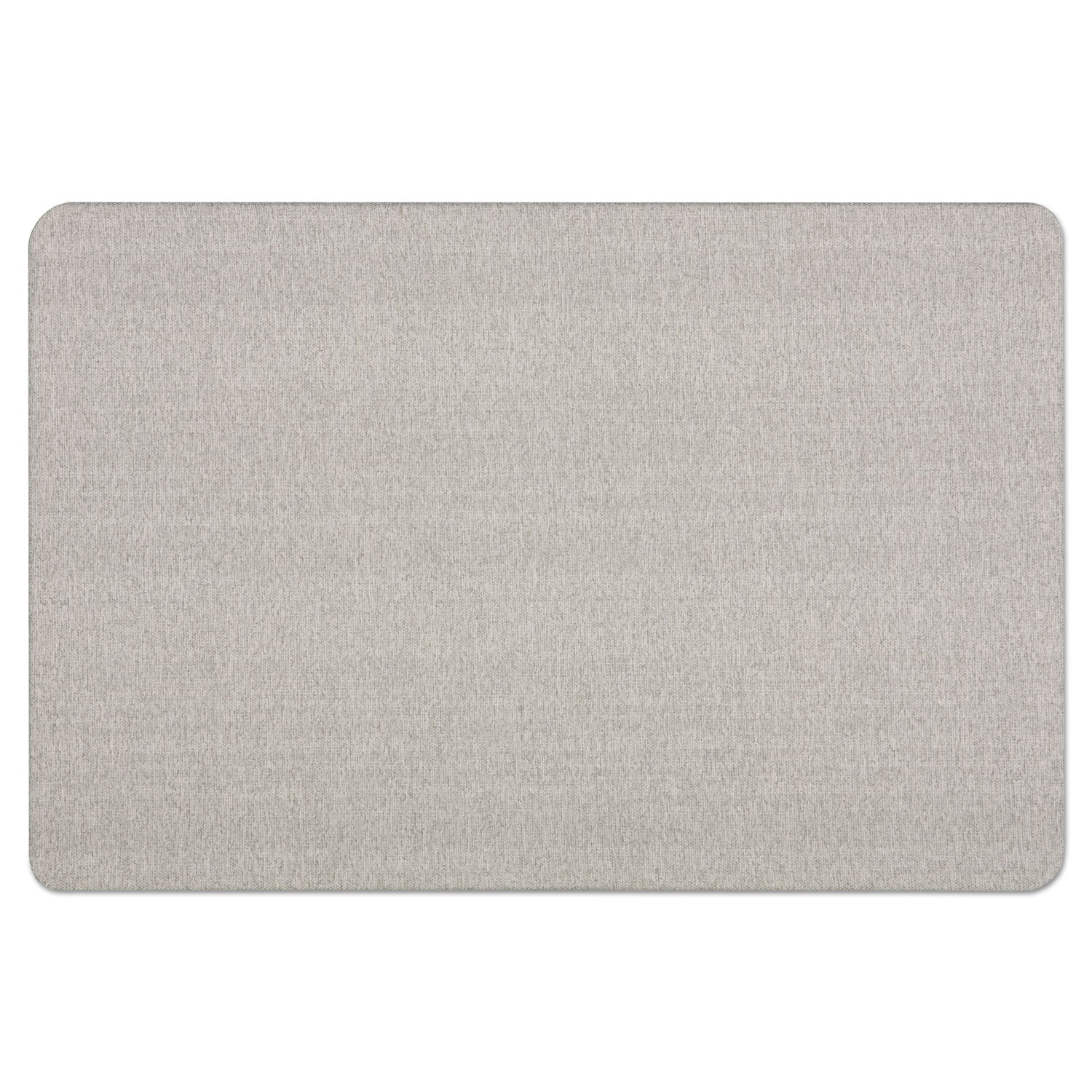 Quartet Oval Office Fabric Bulletin Board, 48 x 36, Gray