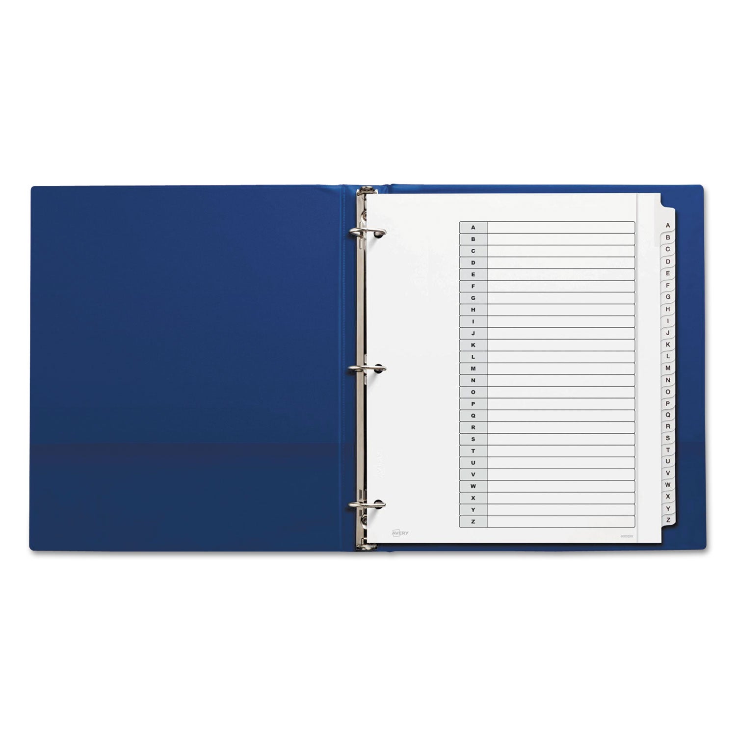 Avery Customizable TOC Ready Index Black and White Dividers, 26-Tab, A to Z, 11 x 9.25, 1 Set