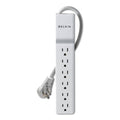 Belkin Home/Office Surge Protector, 6 AC Outlets, 6 ft Cord, 720 J, White