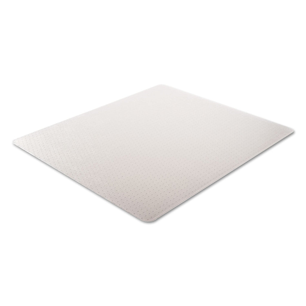 Alera Occasional Use Studded Chair Mat for Flat Pile Carpet, 46 x 60, Rectangular, Clear