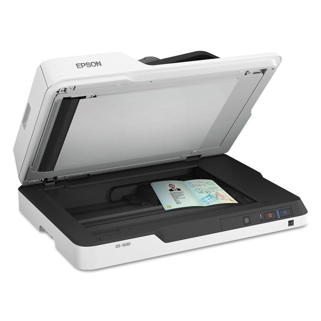 Epson WorkForce DS-1630 Flatbed Color Document Scanner, 1200 dpi Optical Resolution, 50-Sheet Duplex Auto Document Feeder