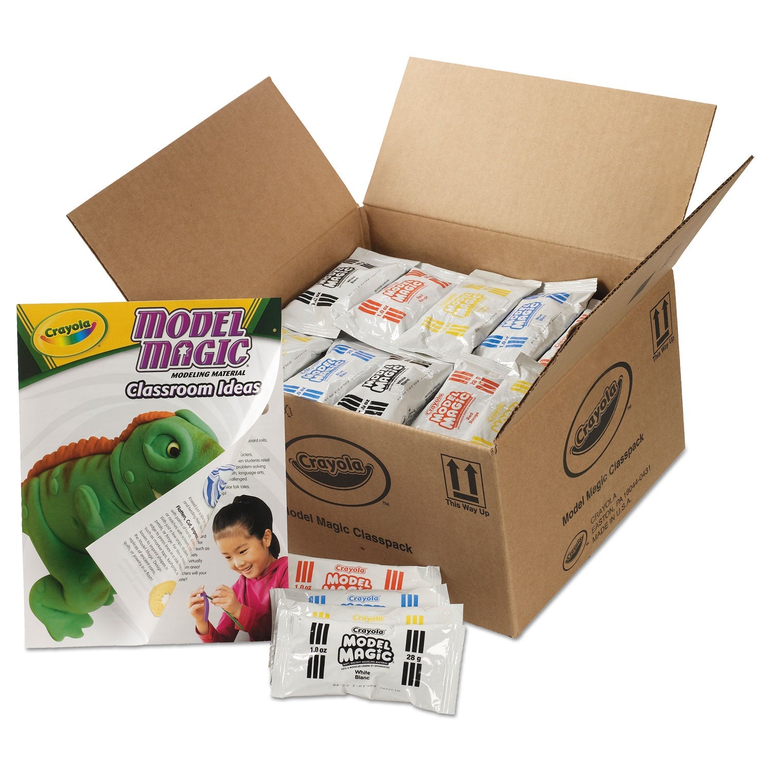 Crayola Model Magic Modeling Compound, 1 oz Packs, 75 Packs, Assorted Colors, 6 lbs 13 oz