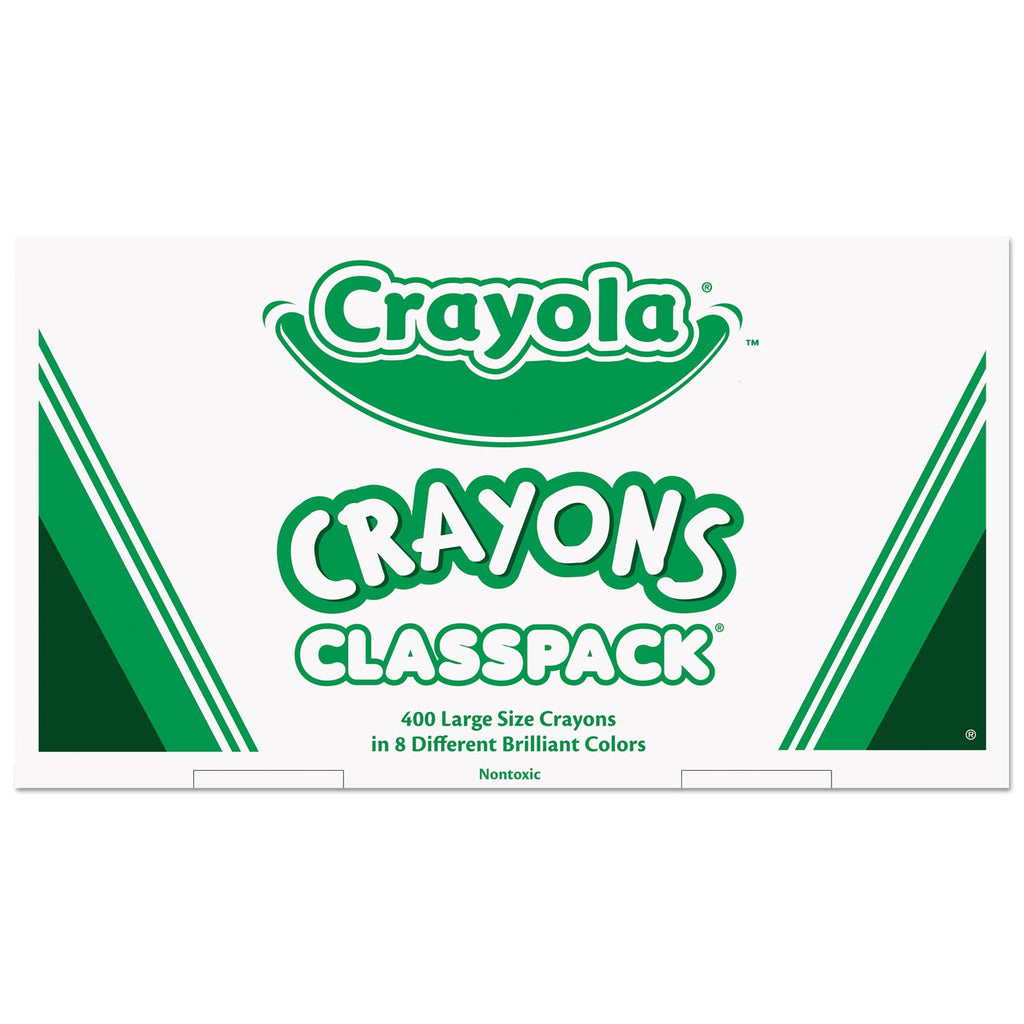 Crayola Classpack Large Size Crayons, 50 Each of 8 Colors, 400/Box