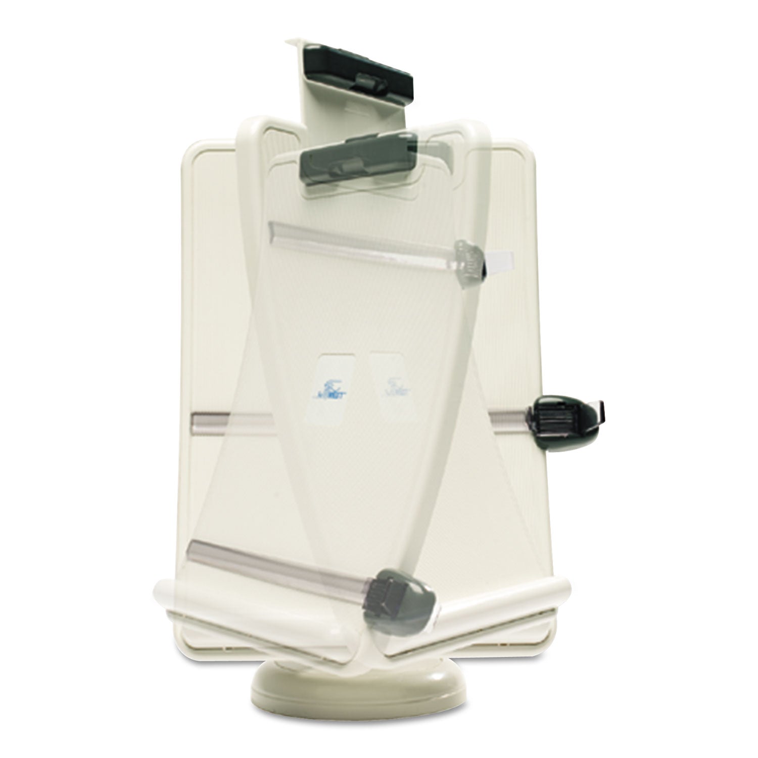 Kelly Computer Supply Copyholder with Curved Tray and Weighted Base, 75 Sheet Capacity, Plastic, Putty