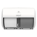 Georgia Pacific Compact Coreless Side-by-Side 2-Roll Tissue Dispenser, 11.31 x 7.69 x 8, White
