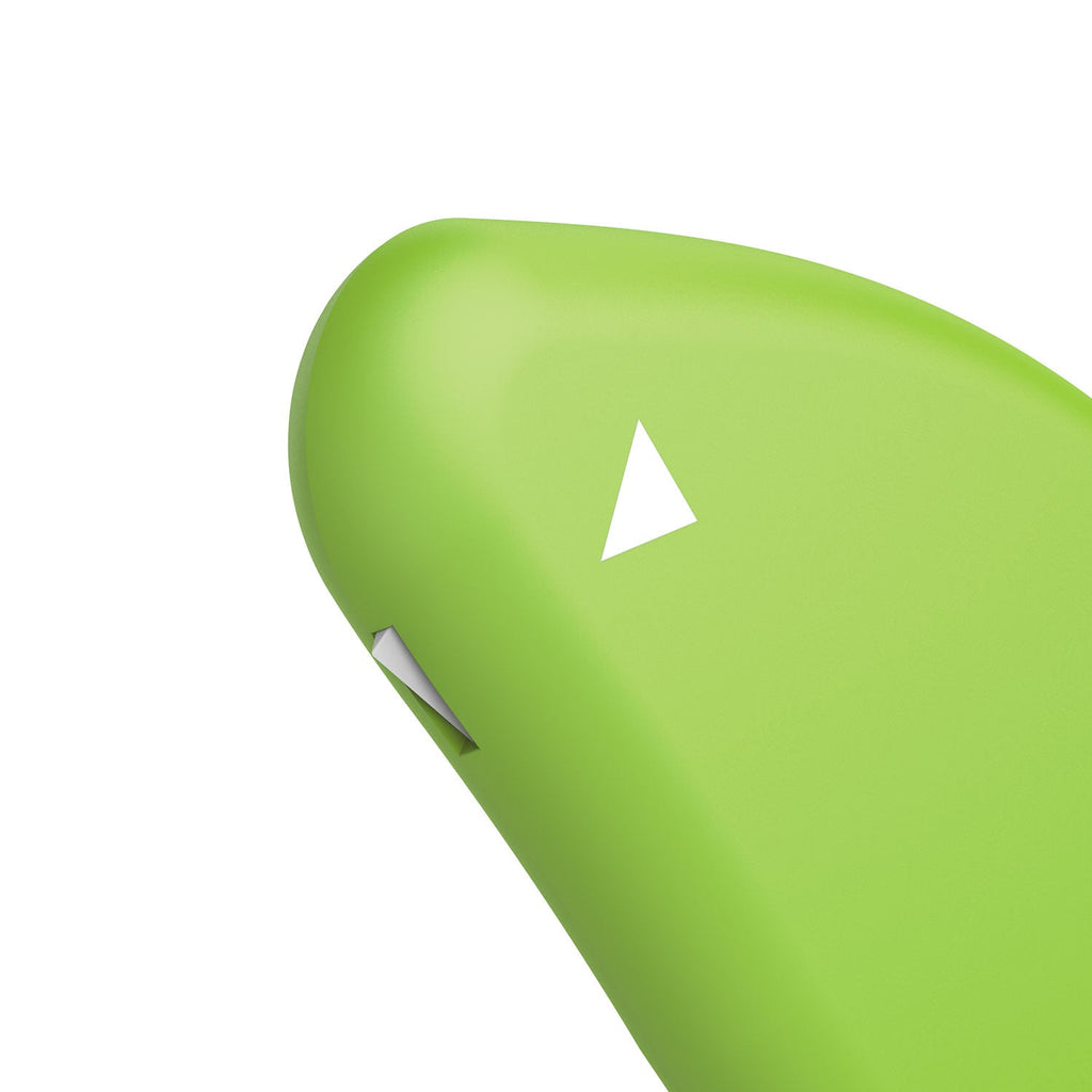 slice Safety Cutters, Fixed, Non Replaceable Micro Safety Blade, 0.1" Ceramic Blade, 2.4" Plastic Handle, Green