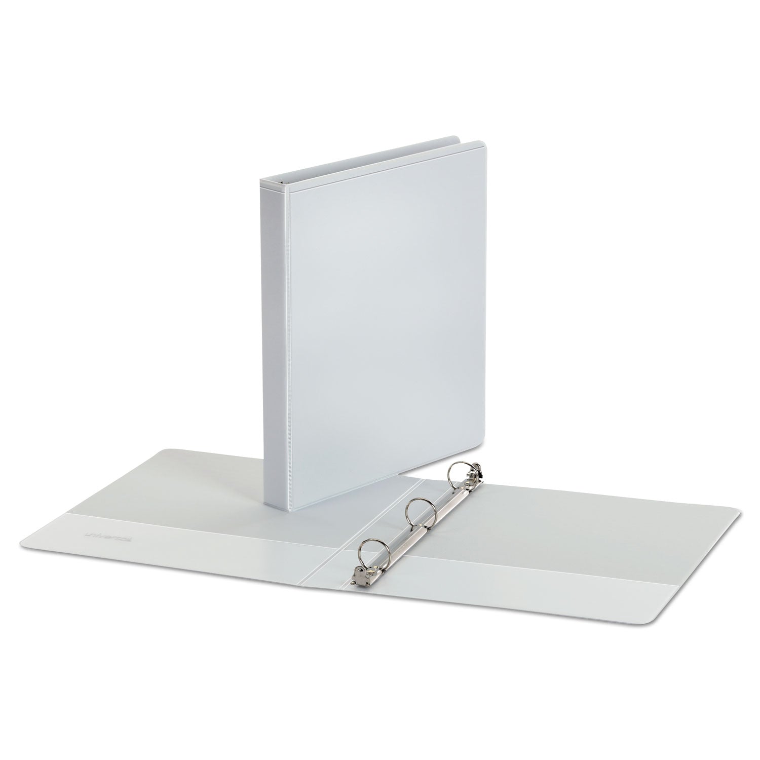 Universal Economy Round Ring View Binder, 3 Rings, 1" Capacity, 11 x 8.5, White