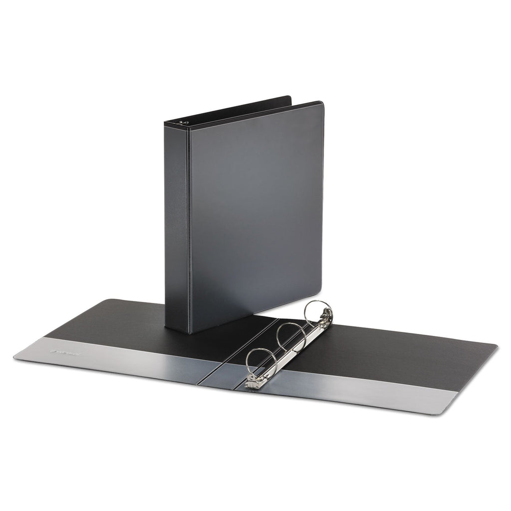 Universal Economy Round Ring View Binder, 3 Rings, 1.5" Capacity, 11 x 8.5, Black