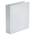 Universal Economy Round Ring View Binder, 3 Rings, 2" Capacity, 11 x 8.5, White, 6/Pack