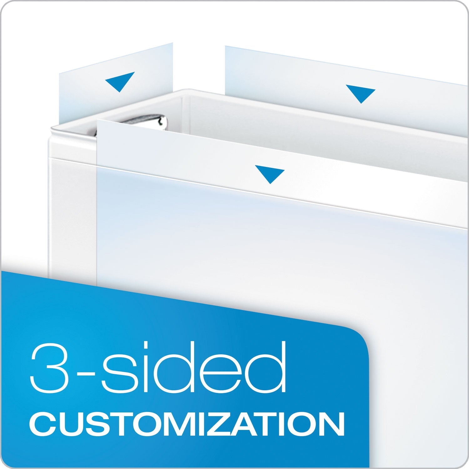 Cardinal Premier Easy Open ClearVue Locking Round Ring Binder, 3 Rings, 1" Capacity, 11 x 8.5, Black