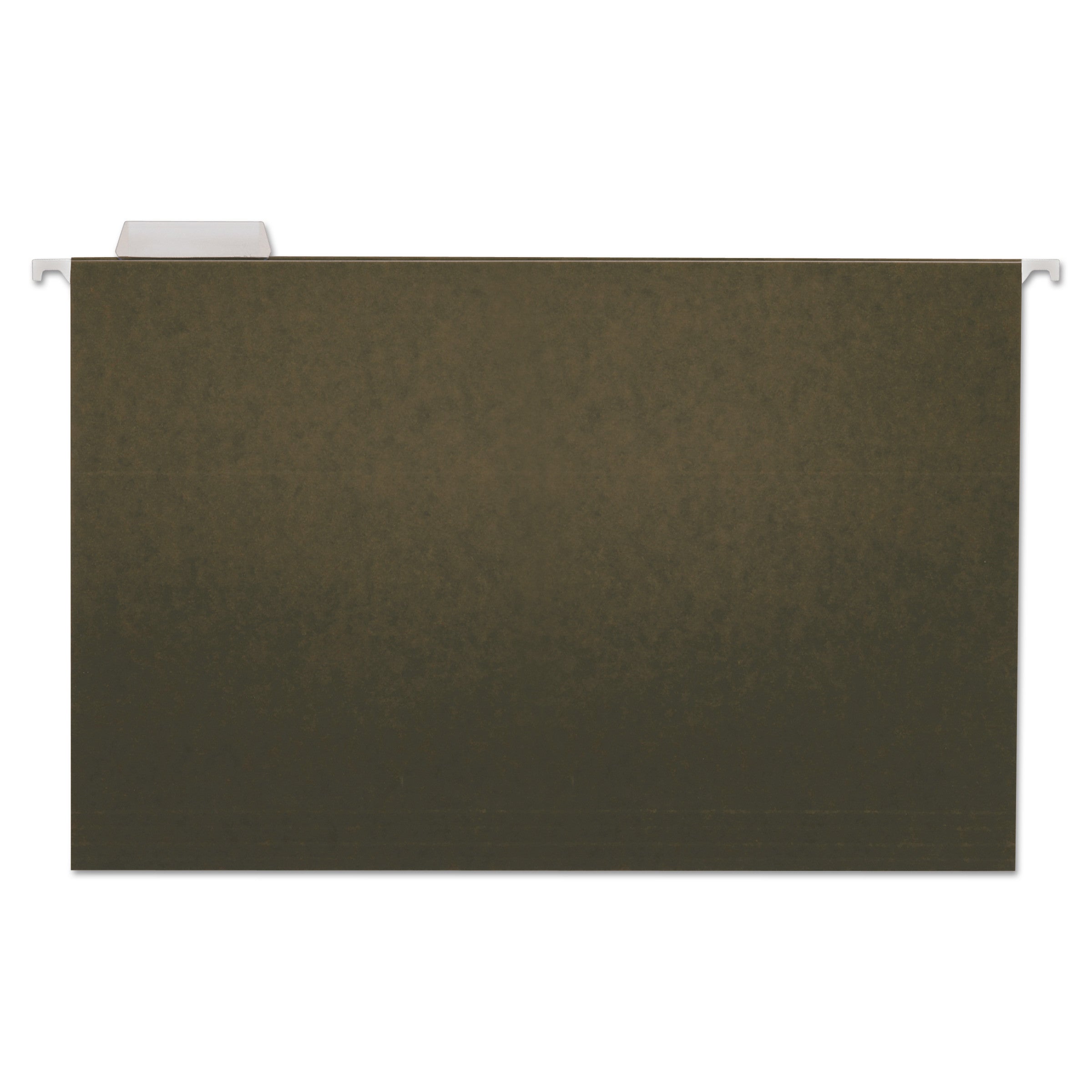 Universal Hanging File Folders, Legal Size, 1/5-Cut Tabs, Standard Green, 25/Box