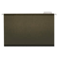 Universal Deluxe Reinforced Recycled Hanging File Folders, Legal Size, 1/5-Cut Tabs, Standard Green, 25/Box