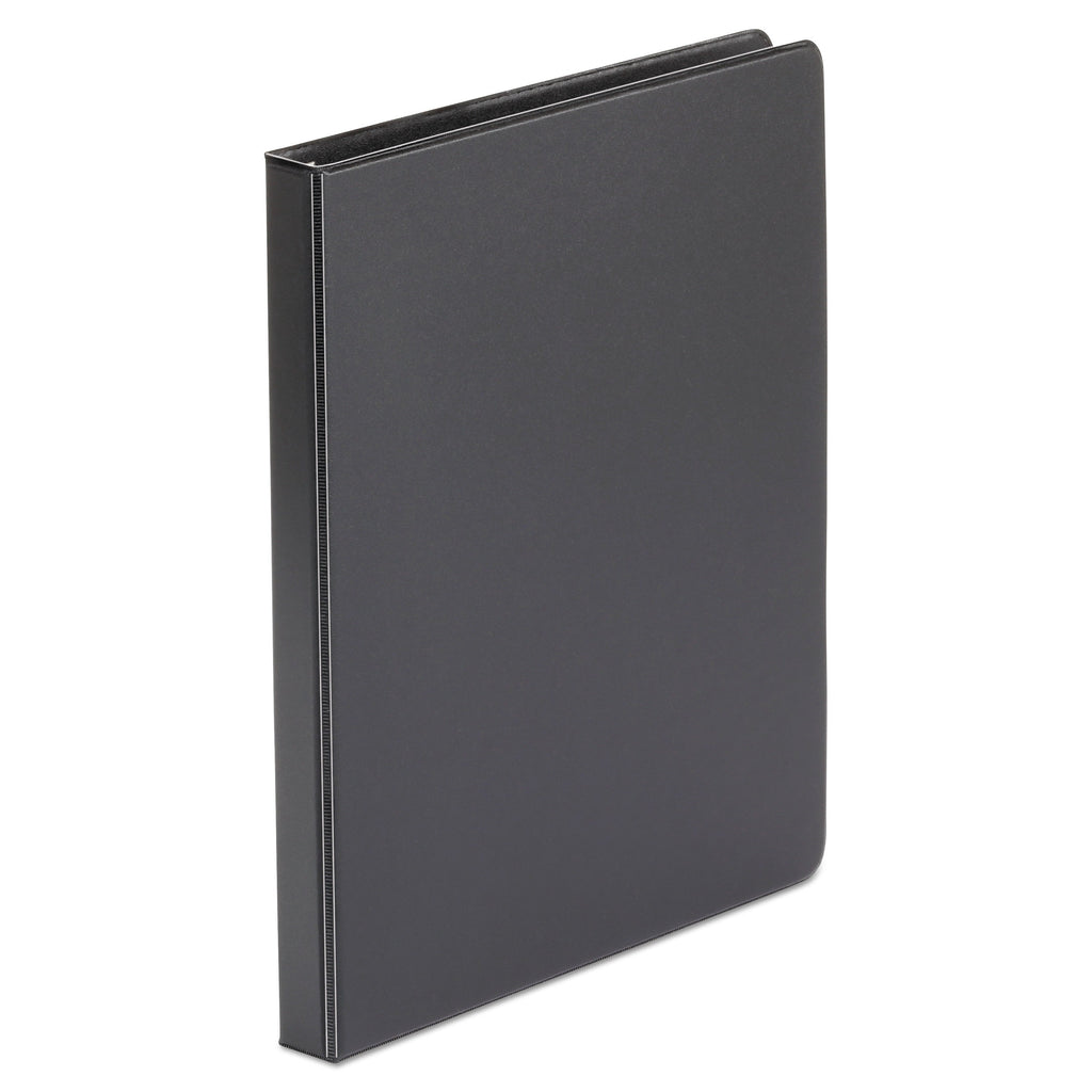 Universal Economy Non-View Round Ring Binder, 3 Rings, 0.5" Capacity, 11 x 8.5, Black