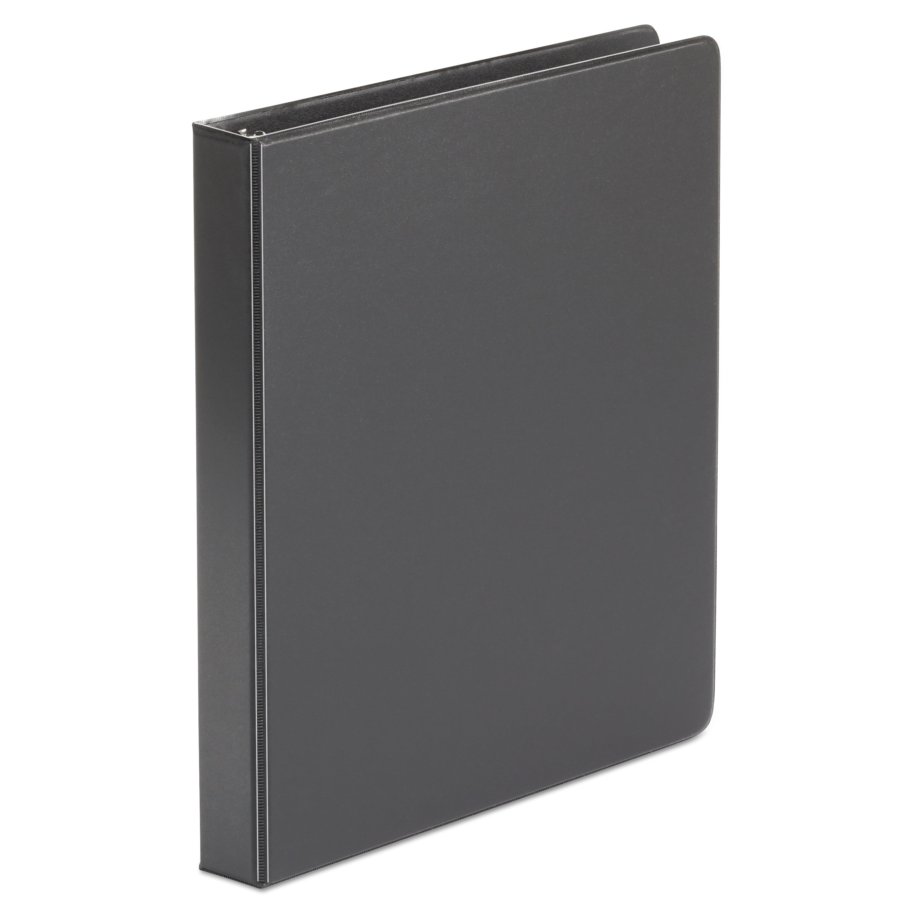 Universal Economy Non-View Round Ring Binder, 3 Rings, 1" Capacity, 11 x 8.5, Black