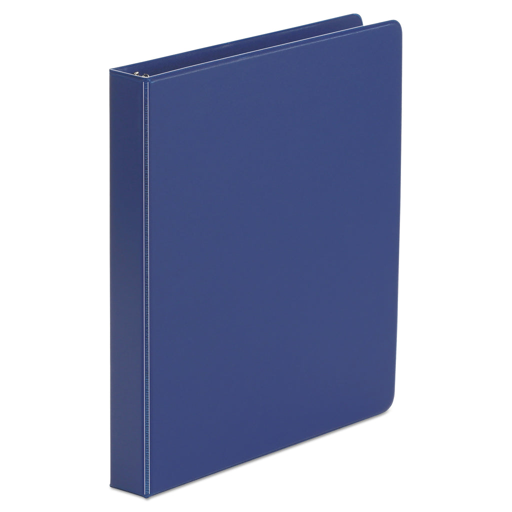Universal Economy Non-View Round Ring Binder, 3 Rings, 1" Capacity, 11 x 8.5, Royal Blue