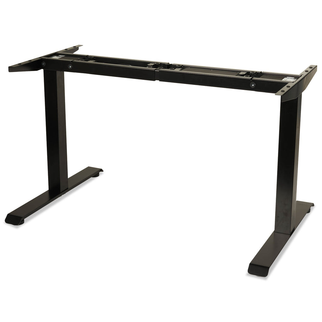 Alera 2-Stage Electric Adjustable Table Base, 48 to 72w x 24 to 36d x 27.5 to 47.2h, Black