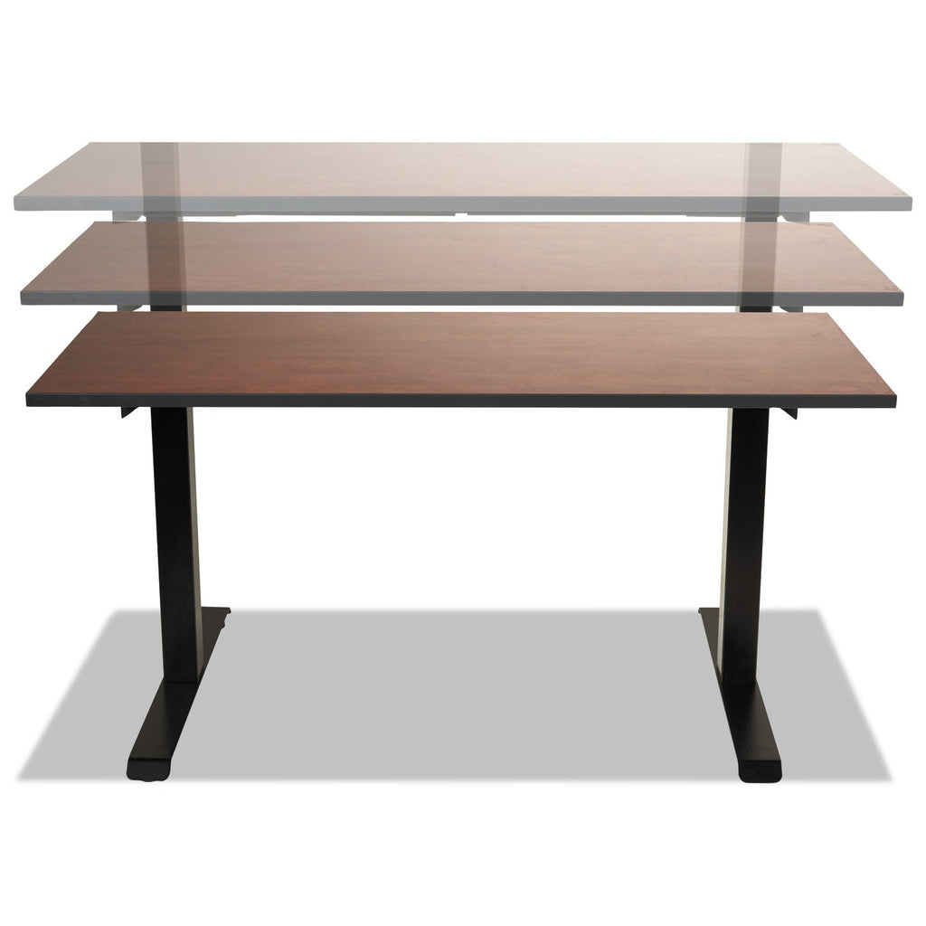 Alera 2-Stage Electric Adjustable Table Base, 48 to 72w x 24 to 36d x 27.5 to 47.2h, Black