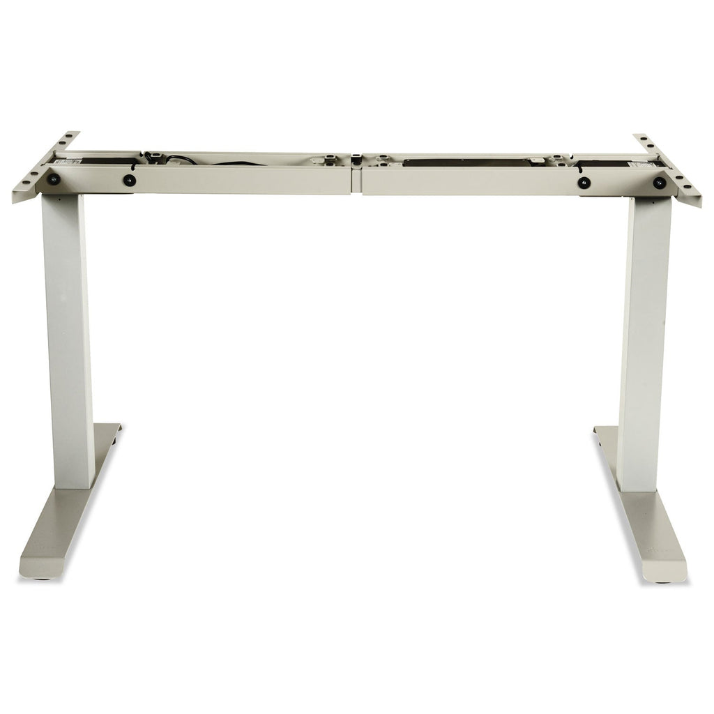 Alera 2-Stage Electric Adjustable Table Base, 48 to 72w x 24 to 36d x 27.5 to 47.2h, Gray