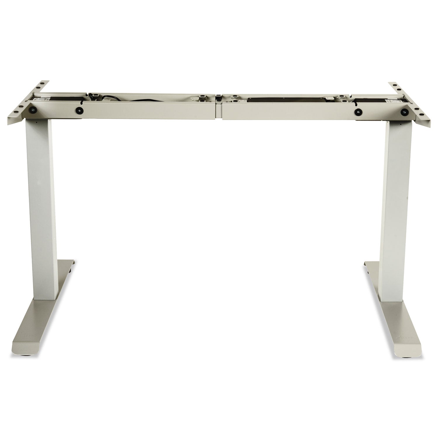 Alera 2-Stage Electric Adjustable Table Base, 48 to 72w x 24 to 36d x 27.5 to 47.2h, Gray