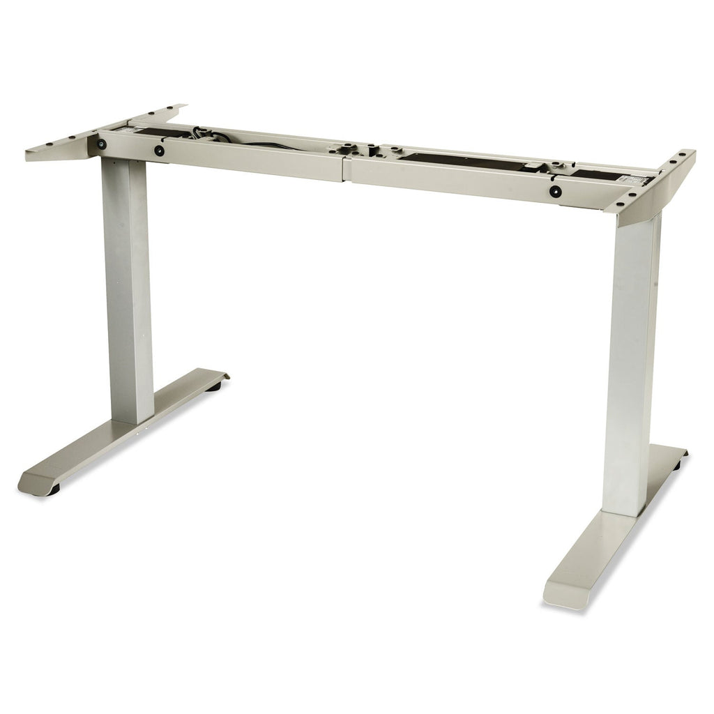 Alera 2-Stage Electric Adjustable Table Base, 48 to 72w x 24 to 36d x 27.5 to 47.2h, Gray