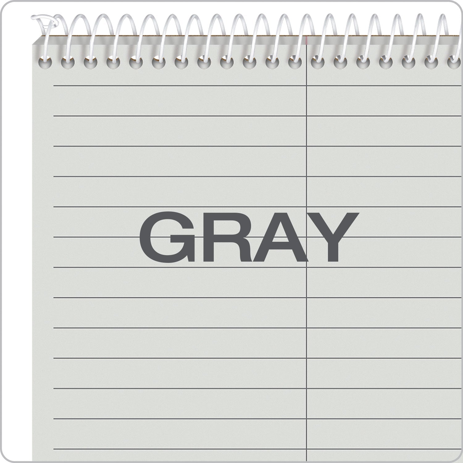 TOPS Prism Steno Pads, Gregg Rule, Gray Cover, 80 Gray 6 x 9 Sheets, 4/Pack