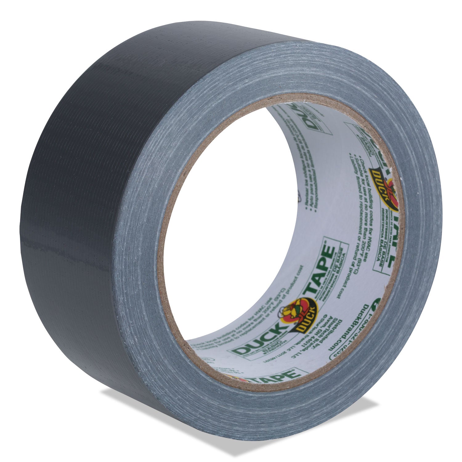 Duck Basic Strength Duct Tape, 3" Core, 1.88" x 30 yds, Silver