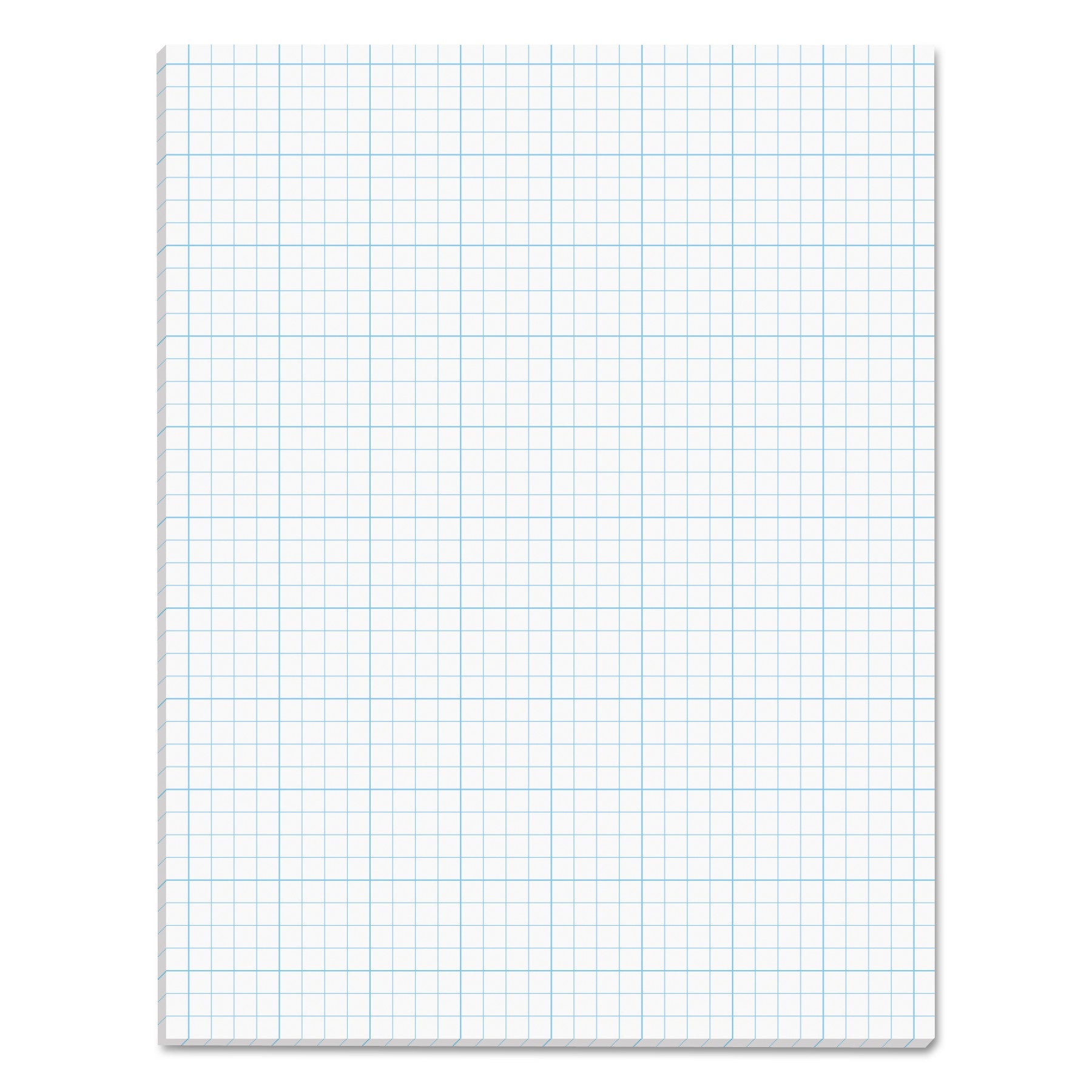 TOPS Cross Section Pads, Cross-Section Quadrille Rule (4 sq/in, 1 sq/in), 50 White 8.5 x 11 Sheets