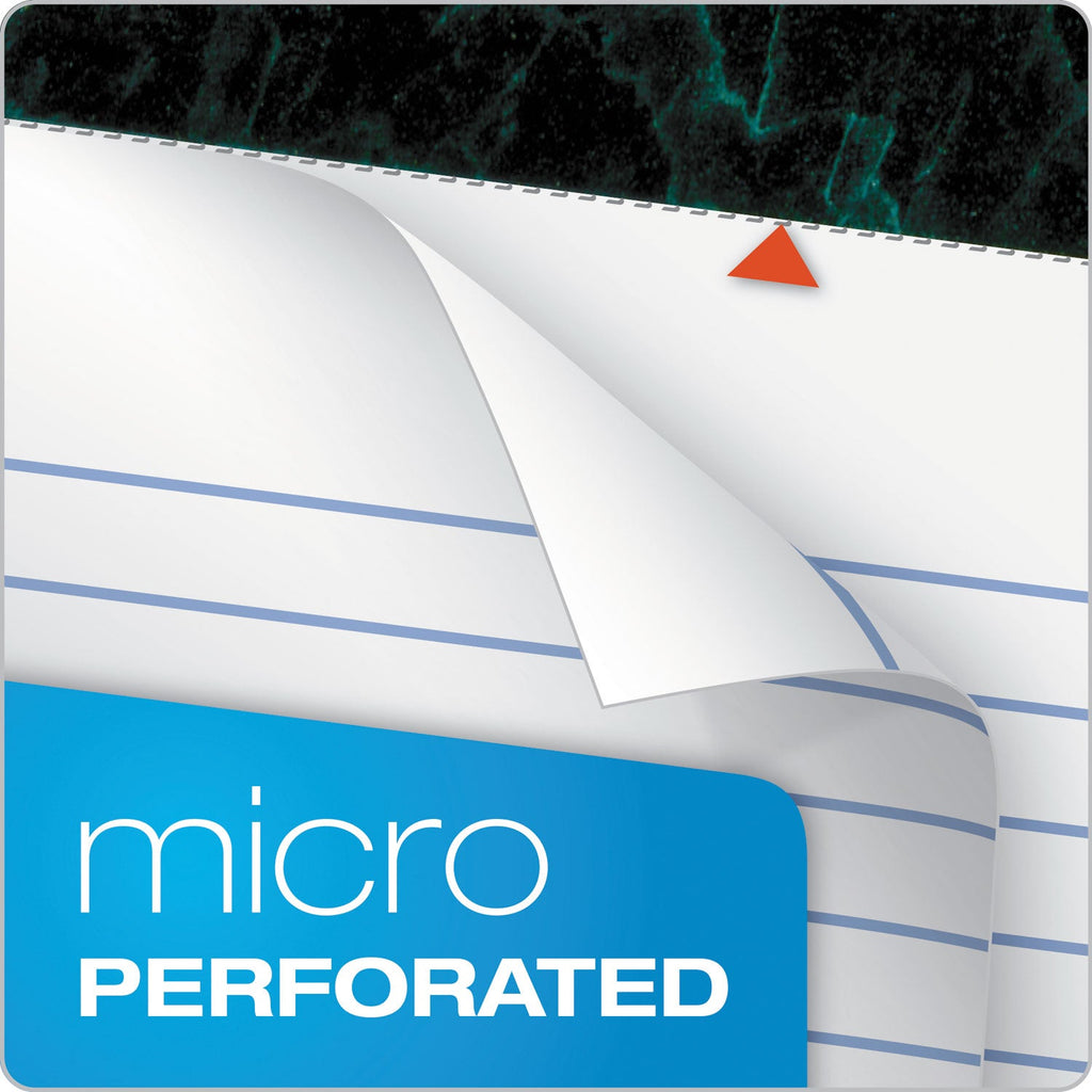 TOPS Docket Ruled Perforated Pads, Wide/Legal Rule, 50 White 8.5 x 11.75 Sheets, 12/Pack