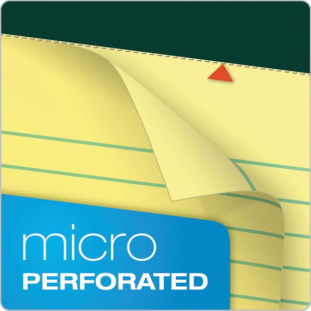 TOPS Double Docket Ruled Pads, Narrow Rule, 100 Canary-Yellow 8.5 x 11.75 Sheets, 6/Pack