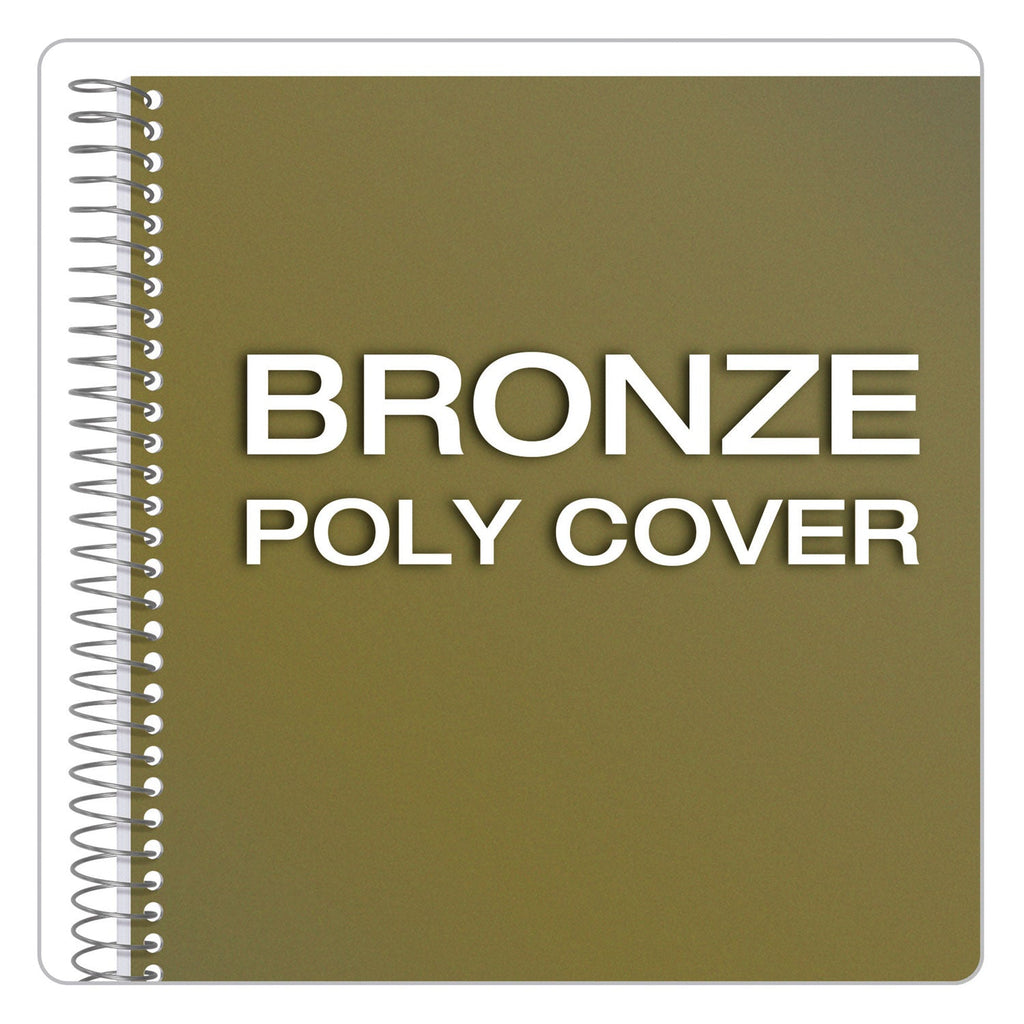 TOPS Docket Gold Project Planner, 1 Subject, Project-Management Format, Narrow Rule, Bronze Poly Cover, 8.5 x 6.75, 70 Sheets