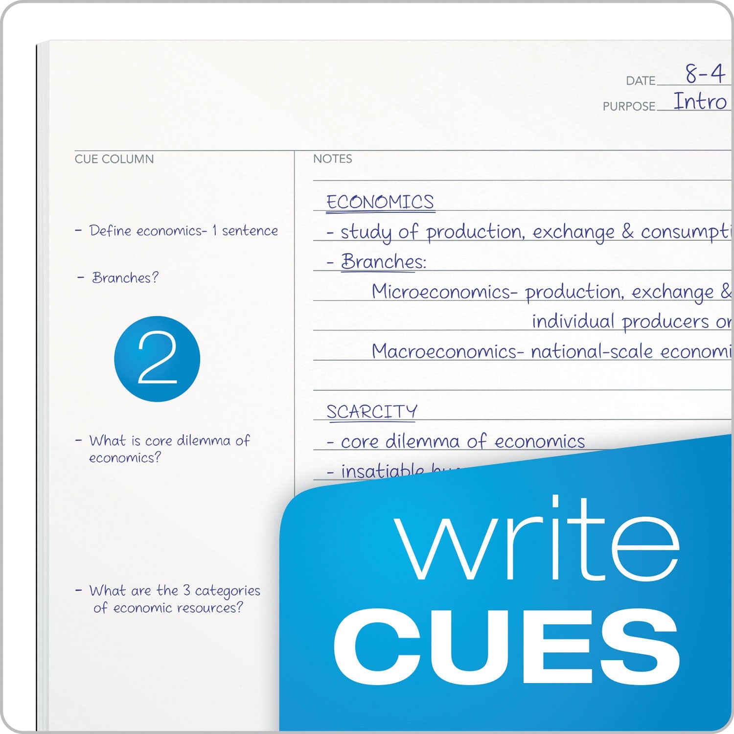 TOPS FocusNotes Steno Pad, Pitman Rule, Blue Cover, 80 White 6 x 9 Sheets