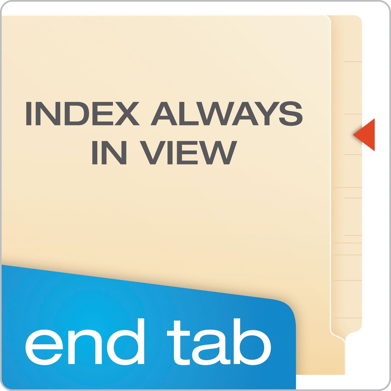 Pendaflex Manila Laminated Spine Shelf File Folders, Straight Tabs, Letter Size, Manila, 50/Box