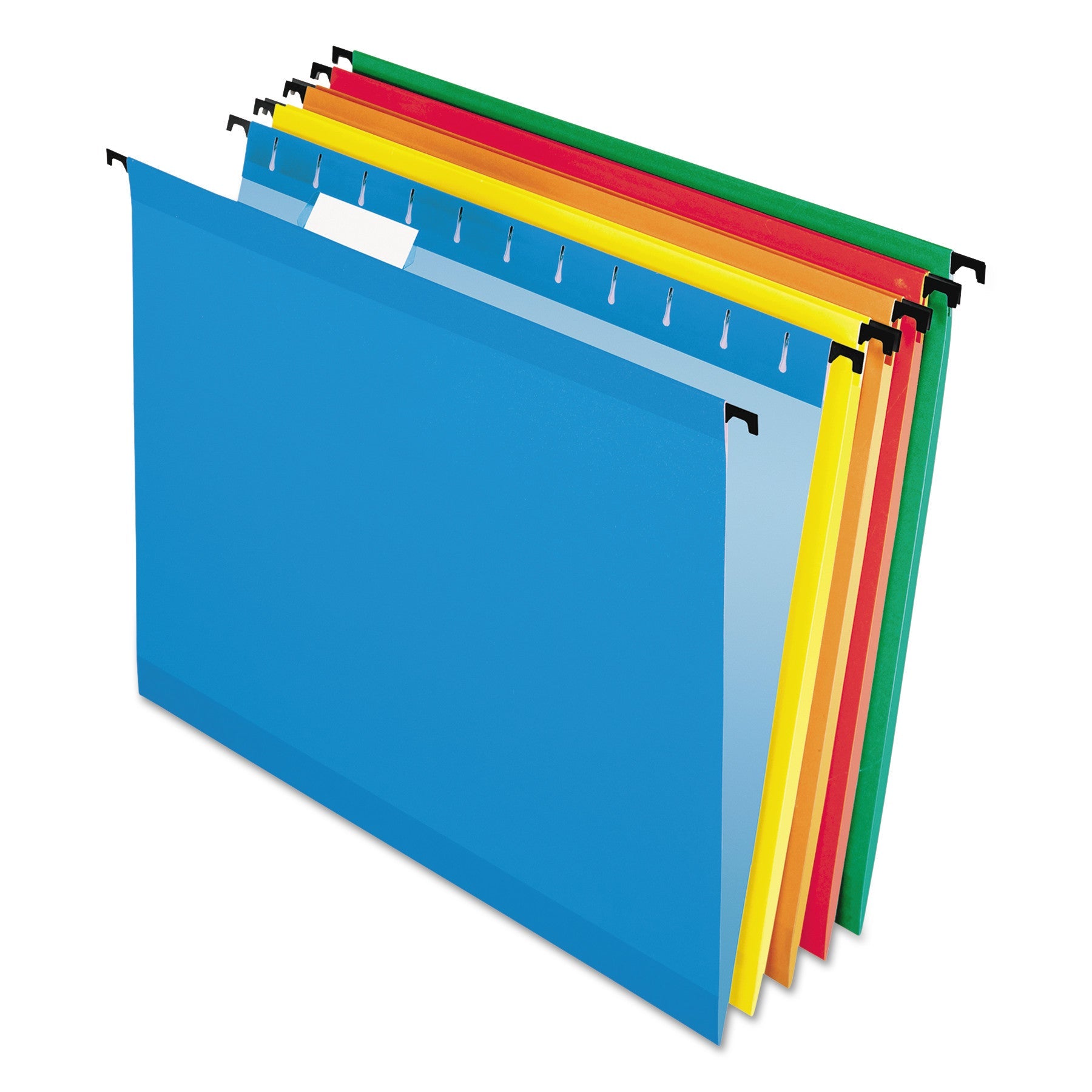 Pendaflex SureHook Hanging Folders, Letter Size, 1/5-Cut Tabs, Assorted Colors, 20/Box