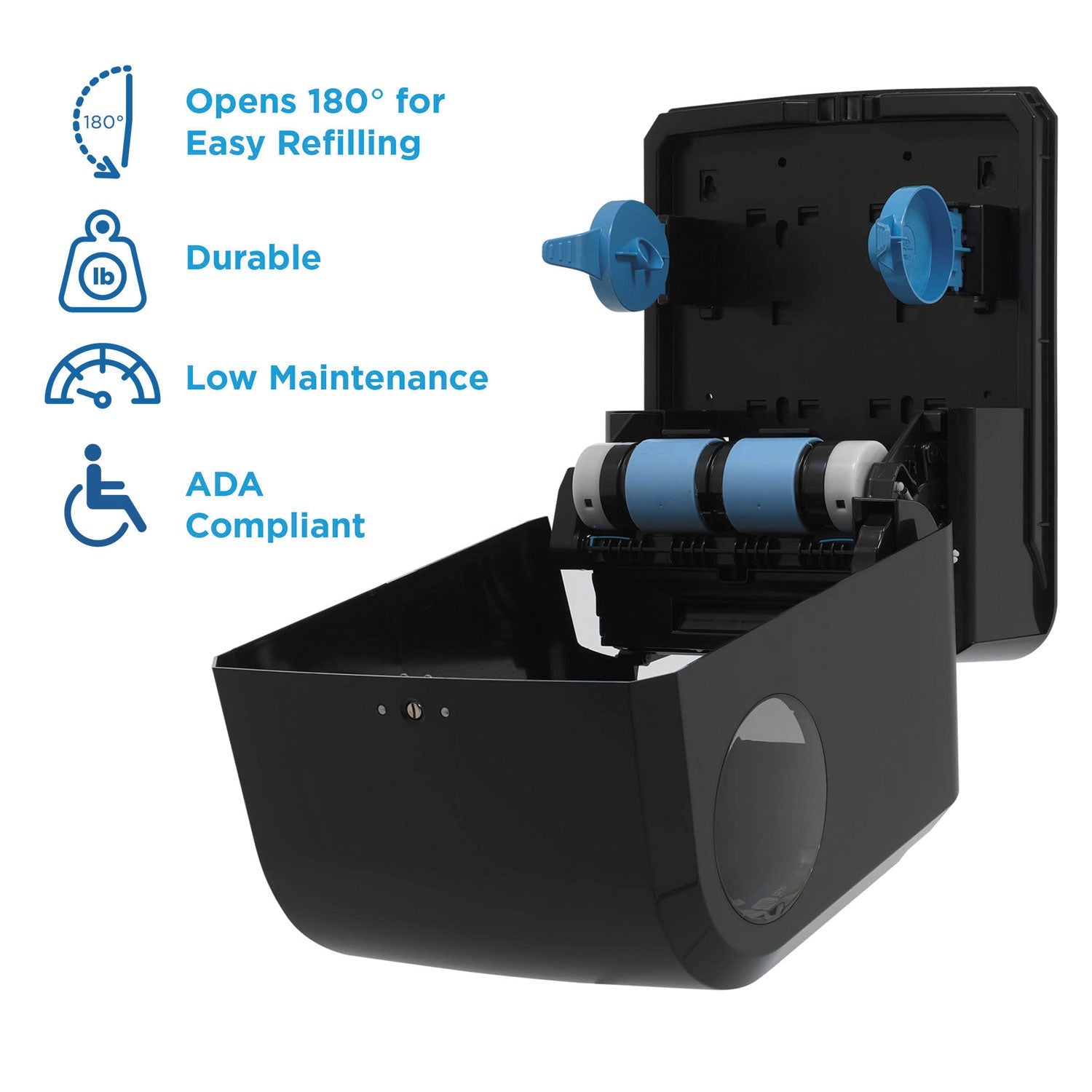 Georgia Pacific Pacific Blue Ultra Paper Towel Dispenser, Mechanical, 12.9 x 9 x 16.8, Black