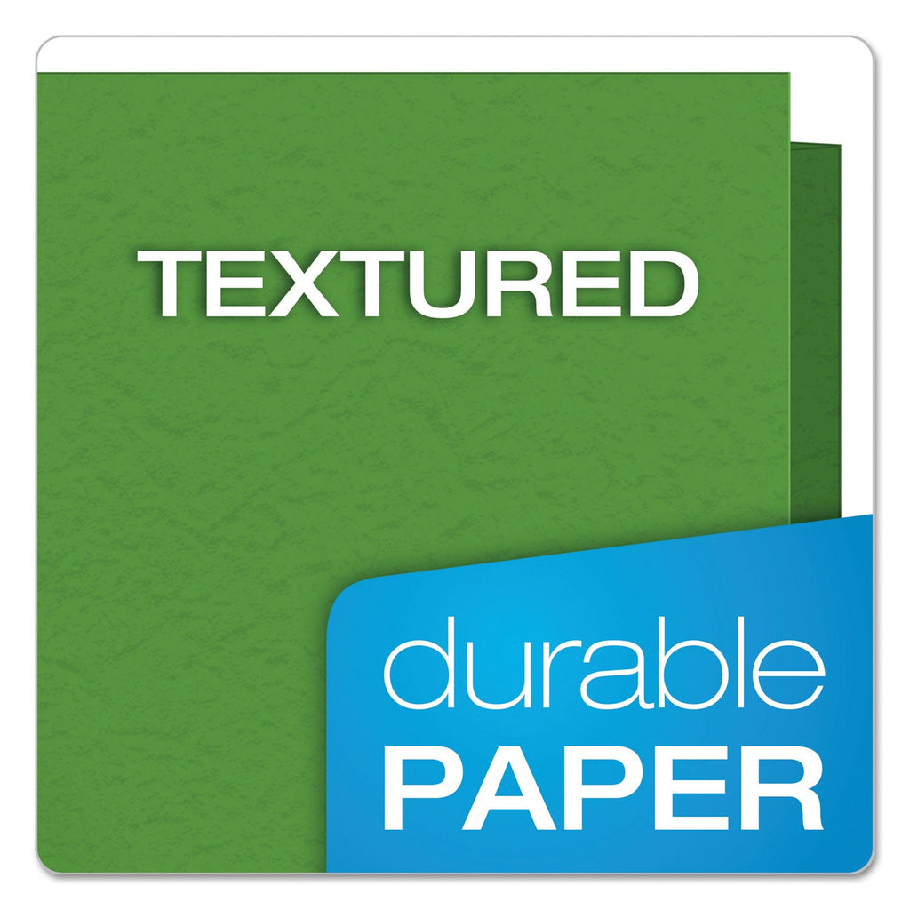 Oxford Twin-Pocket Folders with 3 Fasteners, 0.5" Capacity, 11 x 8.5, Green, 25/Box