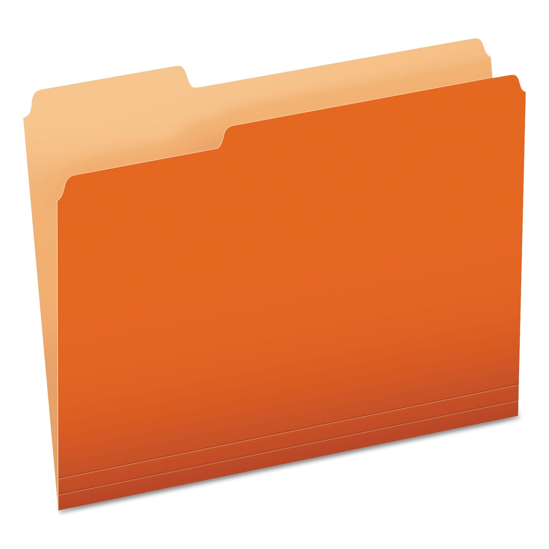 Pendaflex Colored File Folders, 1/3-Cut Tabs: Assorted, Letter Size, Orange/Light Orange, 100/Box