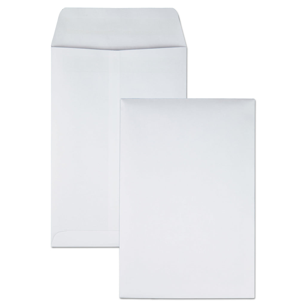 Quality Park Redi-Seal Catalog Envelope, #1 3/4, Cheese Blade Flap, Redi-Seal Adhesive Closure, 6.5 x 9.5, White, 100/Box