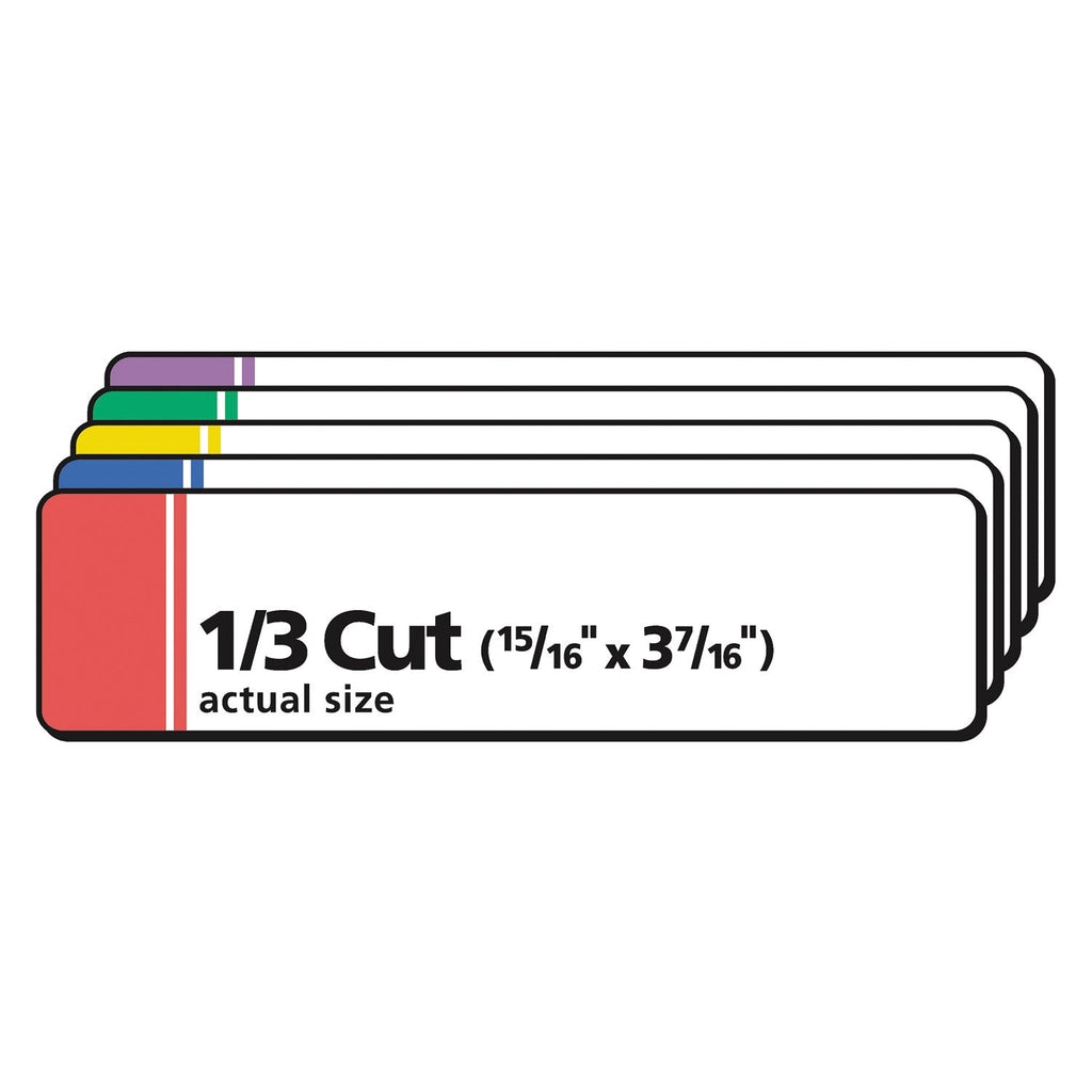 Avery Extra-Large TrueBlock File Folder Labels with Sure Feed Technology, 0.94 x 3.44, White, 18/Sheet, 25 Sheets/Pack
