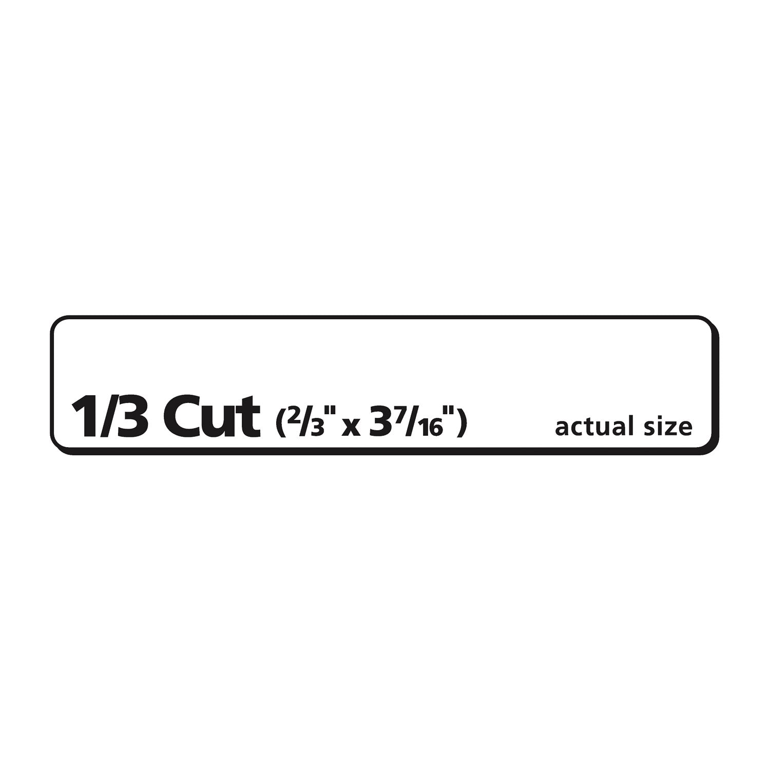 Avery EcoFriendly Permanent File Folder Labels, 0.66 x 3.44, White, 30/Sheet, 50 Sheets/Pack