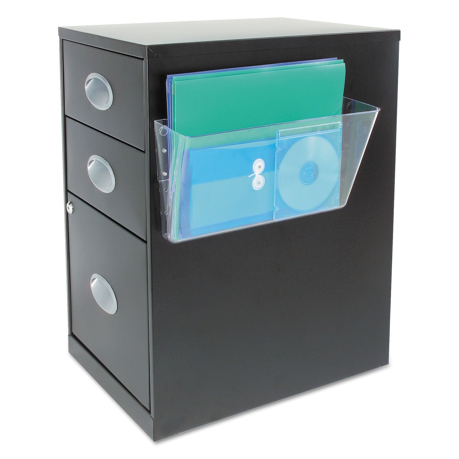 deflecto Magnetic DocuPocket Wall File, Letter Size, 13" x 4" x 7", Clear